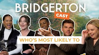 BRIDGERTON CAST Season 3 PLAY ‘WHO’S MOST LIKELY TO’  Zainab Jiwa [upl. by Anderea]