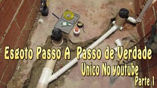 Esgoto passo a passo Único no Youtube Parte 1  StepbyStep Sewer Unique on Youtube Part 1 [upl. by Adnole242]