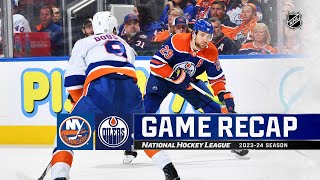 Islanders  Oilers 1113  NHL Highlights 2023 [upl. by Inahpets621]