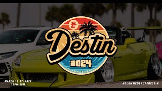 Slammedenuff Destin Car Show 2024 4K [upl. by Nanor987]