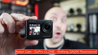 Action Cam  GoPro CLONE  Wolfang GA200 Recensione [upl. by Adriano539]