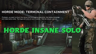 Aliens Fireteam Elite  Horde Terminal Containment  Insane Solo [upl. by Vins]