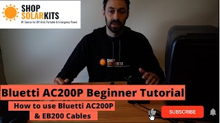 Bluetti AC200P Cabling  Beginner Tutorial [upl. by Attenor]