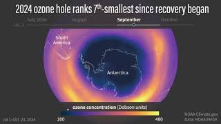 Daily maps of the ozone layer over Antarctica showing the 2024 ozone hole landscape [upl. by Atela]