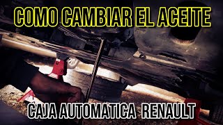 cambio aceite caja de cambios automatica renaul megane 2 [upl. by Pammi590]