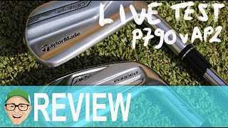 TITLEIST AP2 718 TAYLORMADE P790 LIVE IRON TEST [upl. by Gnni721]