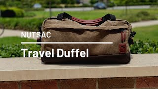 NutSac Duffel Review  Stylish and Durable USA Made Travel Bag [upl. by Nyrrek]