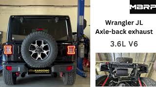 MBRP AxleBack Exhaust S5529BLK  2020 Wrangler JL [upl. by Atirres471]