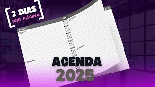 Agenda 2025 2 dias por Página para Imprimir [upl. by Ennaed422]