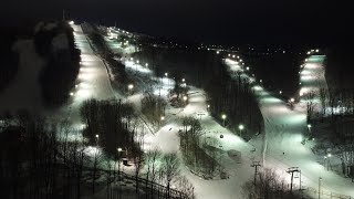 Night Ski Bromont Bromont QC Canada Dec 2021 [upl. by Hazen]