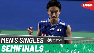 Korea Masters 2023  Lei Lan Xi CHN vs Kento Momota JPN  SF [upl. by Ahsenrac]