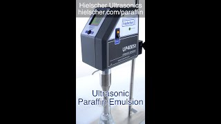 Paraffin Emulsification Using a Hielscher Sonicator UP400St ultrasonic labequipment [upl. by Yrneh]