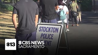 Recruits attend Stockton police recruitment event [upl. by Di]