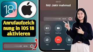 So aktivieren Sie die Anrufaufzeichnung in iPhone iOS 18  iOS 18 Anrufaufzeichnungsfunktion [upl. by Yreva]