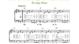 The Green Leaves of Summer Easy Piano [upl. by Giule425]