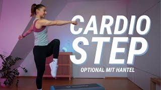 Step Cardio  Add On Methode  Step Aerobic Beginner  optional Hantel  Step Warm Up  125 bpm [upl. by Notrom]