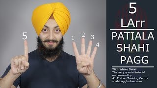 Patiala Shahi Pagg  With Whole Detail  5 Larr [upl. by Enived]