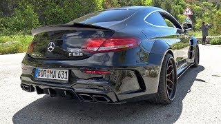 PRIOR DESIGN MercedesAMG C63S Widebody REVS ONBOARD ACCELEARTIONS [upl. by Anirtik]