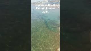 Esperides beach Faliraki beach Rhodes [upl. by Tnelc786]