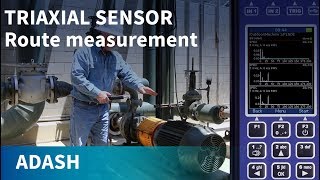 Adash  A4300 VA3 Pro  Route measurement with triaxial sensor [upl. by Heinrick]