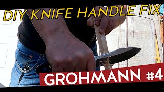 Grohmann No4 survival knife DIY handle fix [upl. by Ocirema]