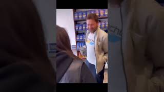 Gerard Butler  2024  UNEXPECTED DELIGHTED Gerry teaches cute fan his unique dancing moves [upl. by Nnylg]