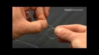 How to tie a UK Grinner knot or Uni knot [upl. by Anippesuig232]