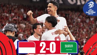 INDONESIA ARE BACK  Indonesia  Saudi Arabia  Highlights AsianQualifiers  Road To 26 [upl. by Tamqrah435]