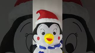 Boneco Pinguim Inflavel Natalino 1 Metro e 20 Cm Enfeite Natal Decoraçao [upl. by Oba142]