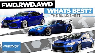 FWD vs RWD vs AWD Cars Whats best  The Build Sheet [upl. by Dessma]