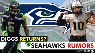 Seattle Seahawks Rumors On ReSigning Quandre Diggs  John Rhys Plumlee Top 30 NFL Draft Visit [upl. by Aekan]