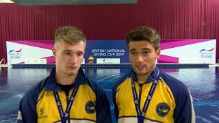 Jack Laugher amp Dan Goodfellow  Mens 3m Synchro British National Diving Cup winners 2019 [upl. by Kevon]