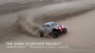 The SAND SCORCHER PROJECT  first beach run  tamiya sandscorcher traxxas stampede kyosho [upl. by Polly]