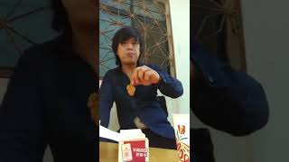 Chinese Romance ASMR Mukbang  KFC Fried Chicken [upl. by Ayaros]