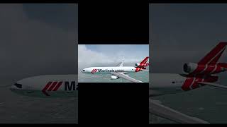 Martinair MD11 Schiphol Approach amp Landing MSFS TFDI [upl. by Assirroc]