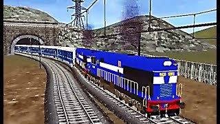 Indian Train Simulator  Custom  Pune to Bangalore WDM 3D Double Heading  Deccan Odyssey [upl. by Gally]