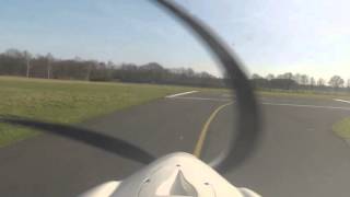 Ikarus C 42B crosswind takeoff absolute beginner [upl. by Trudie]