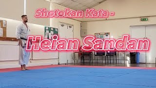 Shotokan Kata  Heian Sandan [upl. by Bendicta811]