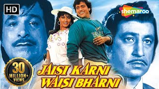 Jaisi Karni Waisi Bharni HD amp Eng Subs  Govinda  Kimi Katkar  Kader Khan  Hit Bollywood Movie [upl. by Pownall705]