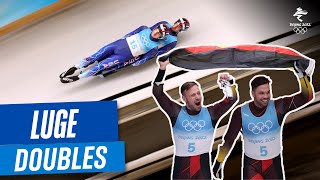 Luge  Doubles  Full Replay  Beijing2022 [upl. by Lasiaf]