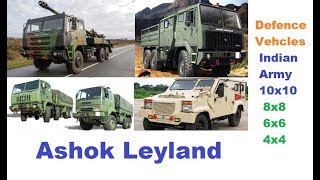 Indian ARMY Defence Ashok Leyland Vehicles 10x10 8x8 6x6 amp 4x4 Project [upl. by Mcspadden]