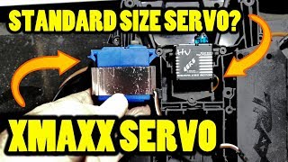 TRAXXAS XMAXX Standard Size Servo Adapter  Smaller Servo More Power [upl. by Oilisab637]