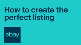 eBay Selling 101 4 components of a perfect listing [upl. by O'Kelly]