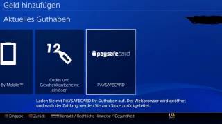 PS4 Tutorial PSN Guthaben mit Paysafecard Paysafekarte Psc aufladen erhöhen bezahlen Deutsch [upl. by Murage]