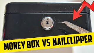 24 Open MoneyCash Box With A Nailclipper [upl. by Eniala]