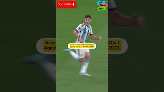 Julian Alvarezs Unbelievable Goal Against Croatia in World Cup 2022 shorts footballshorts [upl. by Terti]