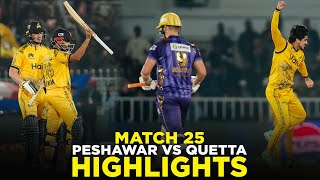 PSL 9  Full Highlights  Peshawar Zalmi vs Quetta Gladiators  Match 25  M2A1A [upl. by Ainegul849]