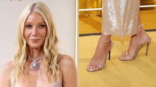 Gwyneth Paltrow 51 Is Aging Backwards In A Low Cut Crystal Dress At The Swarovski Exhibition [upl. by Annaigroeg]