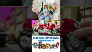 Paw Patrol Toy  Moto Pups Wildcat Pull Back Motorcycle with Wheelie Feature [upl. by Ranita280]