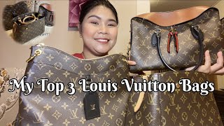 My Top 3 Bags from Louis Vuitton  Montaigne BB  Tuileries  Odeon MM [upl. by Signe]